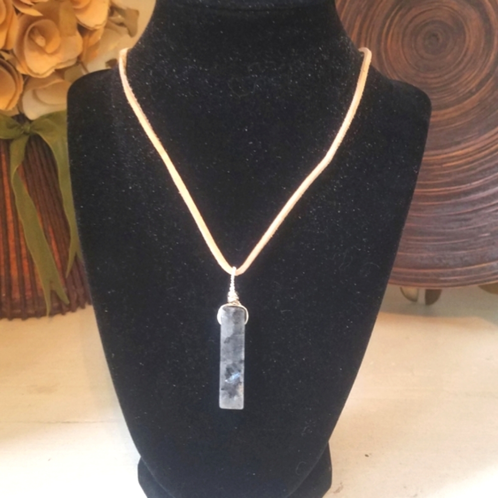 SMc Designs - Leather & Stone Necklace [MED]
